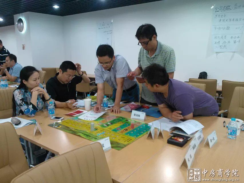 中房商学院为首开实施沙盘演练培训